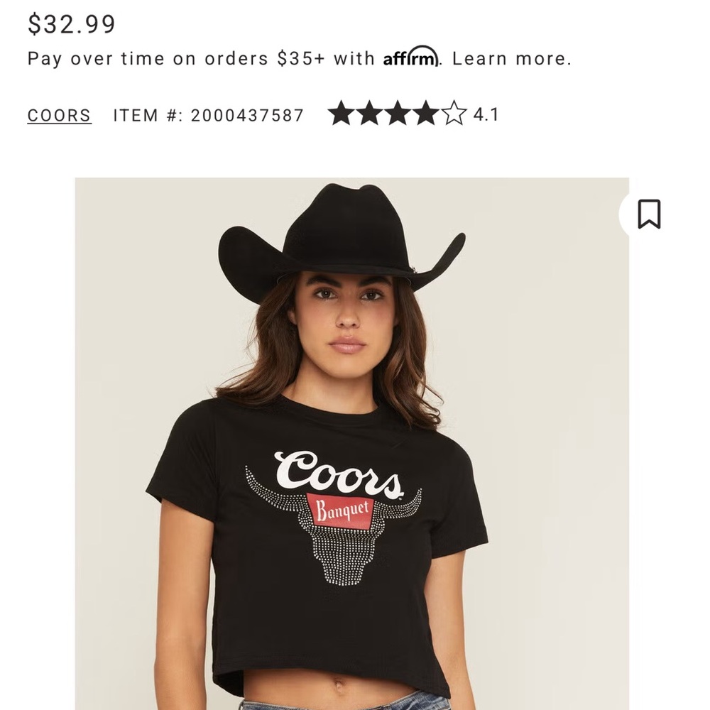 Coors Banquet Crop Top